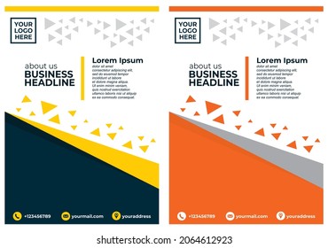 Business flyer brochure A4 vector design