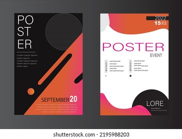 Business Flyer brochure design templat, Poster Pink color