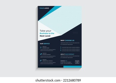 Business flyer brochure, flyer design template vector design. poster flyer pamphlet brochure cover design vector illustration template in A4 size