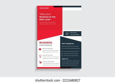 Business flyer brochure, flyer design template vector design. poster flyer pamphlet brochure cover design vector illustration template in A4 size