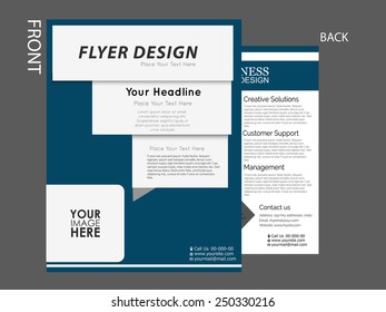 business flyer, brochure, Magazine cover, marketing material vector template can be used for print and publishing.
