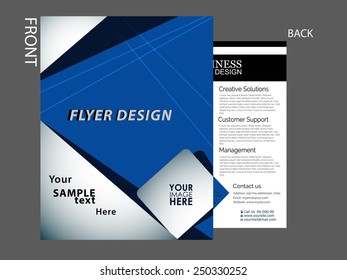 business flyer, brochure, Magazine cover , marketing material vector template can be used for print and publishing.