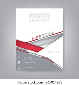 Business flyer, brochure template or corporate banner/design for print, publishing or working presentation, vector illustration