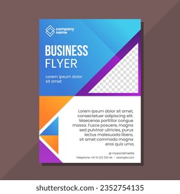 Business flyer brochure template design 