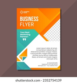 Business flyer brochure template design 