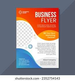 Business flyer brochure template design 