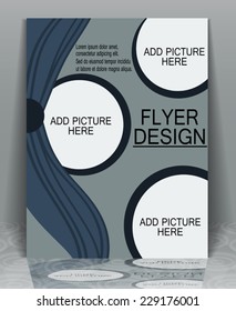 Business flyer brochure template, EPS10 - vector graphics.