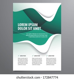 folleto de negocios, plantilla de vector de folletos