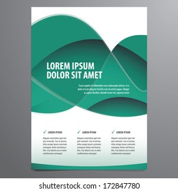 business flyer, brochure vector template
