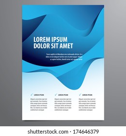 business flyer, brochure vector template