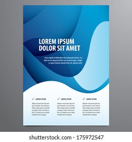 folleto de negocios, plantilla de vector de folletos