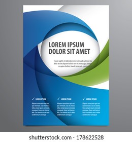 business flyer, brochure vector template