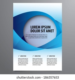 business flyer, brochure vector template