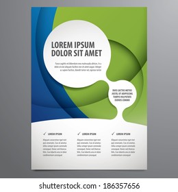 business flyer, brochure vector template