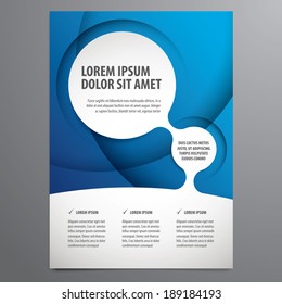 business flyer, brochure vector template