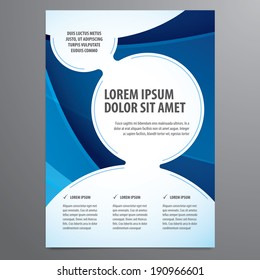 business flyer, brochure vector template