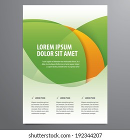 business flyer, brochure vector template
