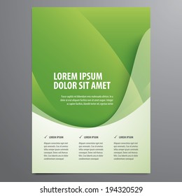 volante de negocios, plantilla vectorial del folleto