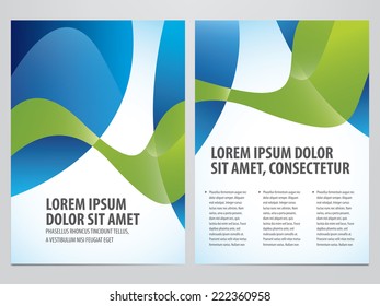 business flyer, brochure vector template