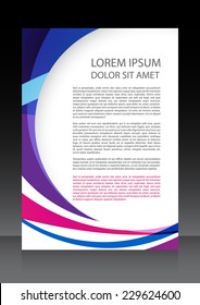 business flyer, brochure vector template 