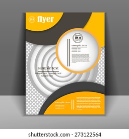 business flyer, brochure vector template