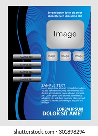 business flyer, brochure vector template
