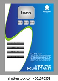 business flyer, brochure vector template
