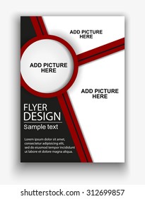 business flyer, brochure vector template