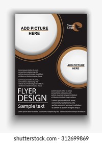 business flyer, brochure vector template