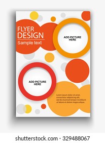 business flyer, brochure vector template