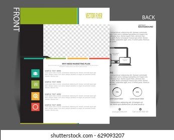 Business flyer , broucher design .