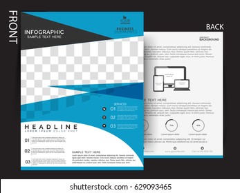 Business flyer , broucher design .