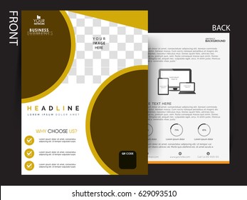 Business flyer , broucher design .