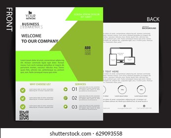 Business flyer , broucher design .