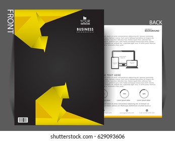 Business flyer , broucher design .