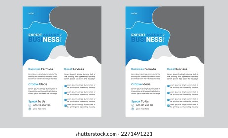 Business Flyer Corporate Template vector design  geometric shape . corporate banners, poster layout and leaflets.