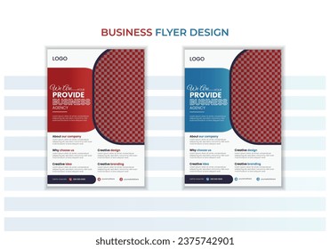 Business Flyer Corporate Flyer Template vector illustration template in A4 size modern Graphic design layout with round graphic elements 8.27x11.69, a4 size, business flyer, clean, company, corporate.
