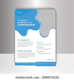 Business  flyer Creative  Flyer Design Template  corporate Presentation design. Flyer poster pamphlet brochure Creative  Flyer Design. size A4 Easy to use and edit. Abstract modern vector illustration