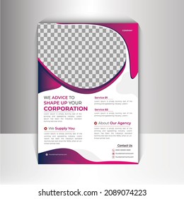 Business  flyer Creative  Flyer Design Template  corporate Presentation design. Flyer poster pamphlet brochure Creative  Flyer Design. size A4 Easy to use and edit. Abstract modern vector illustration