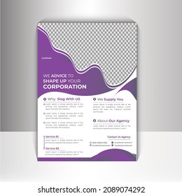 Business  flyer Creative  Flyer Design Template  corporate Presentation design. Flyer poster pamphlet brochure Creative  Flyer Design. size A4 Easy to use and edit. Abstract modern vector illustration