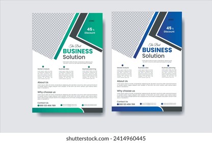 Business Flyer Design And A4 Size Templet.