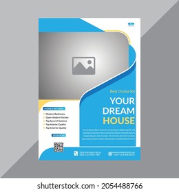 Business flyer design a4 template. Vector illustration