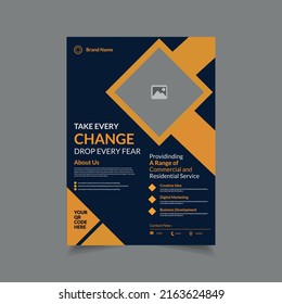 Business  flyer design a4 template. Vector illustration