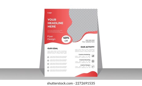 Business flyer design and a4 vector template layout cover for modern company .