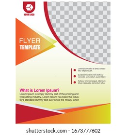 Diseño de folleto comercial| abstracto