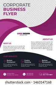 Business flyer design, abstract flyer template