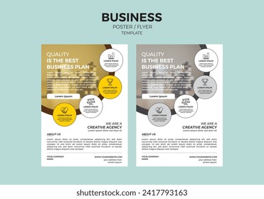 Business flyer design. Best Template vector design for Flyer, Poster, Corporate Presentation, Portfolio, Brochure, layout