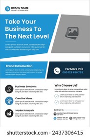 Business Flyer Design Corporate Template Design  Vector