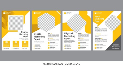 Business flyer design, corporate flyer template, digital marketing backgrounds