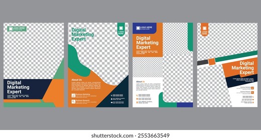 Business flyer design, corporate flyer template, digital marketing backgrounds